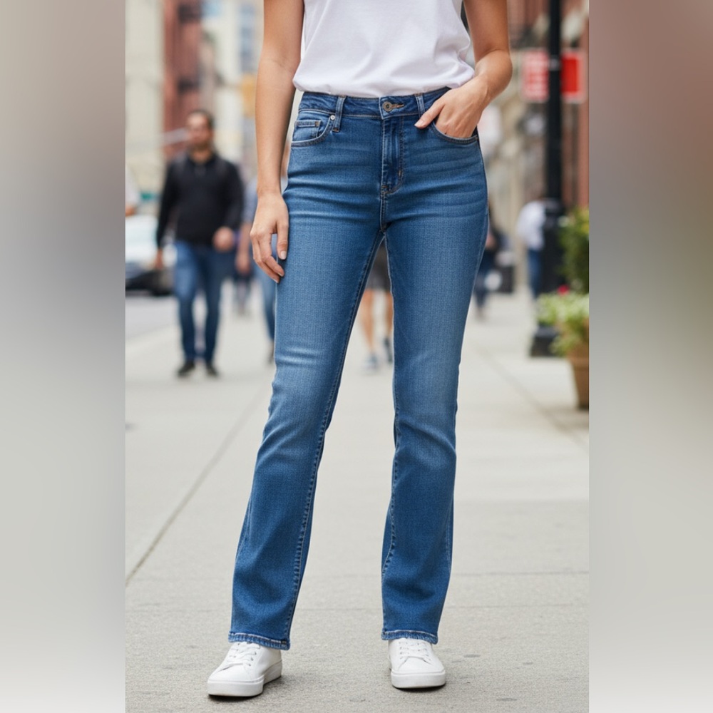 Zana-Di, New, Boot Cut Low Rise 5 Pocket‎ Blue Jeans Size 11